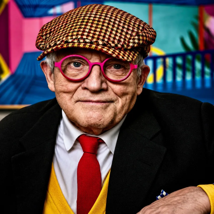 David Hockney, as the Duke imagines him or her