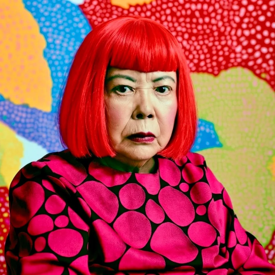 Yayoi Kusama, as the Duke imagines him or her