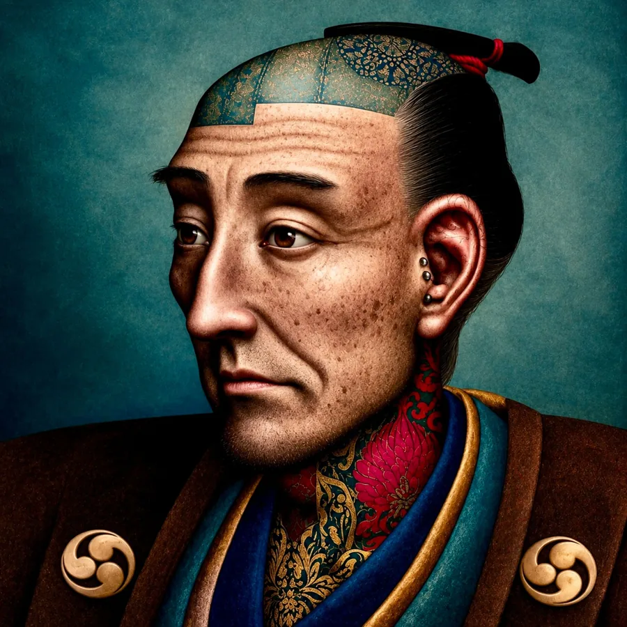 Katsushika Hokusai, as the Duke imagines him or her