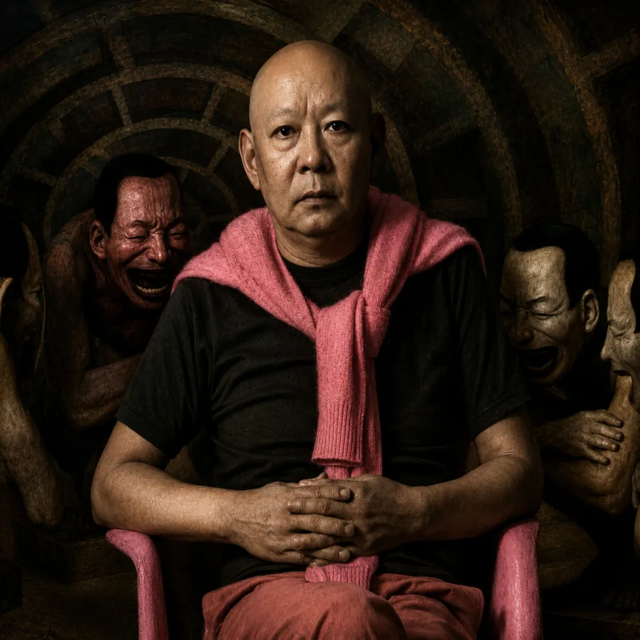 Yue Minjun, as the Duke imagines him or her